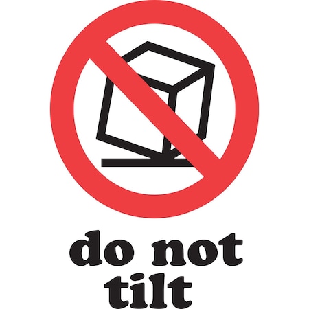 Decker Tape Products Label, DL4230, DO NOT TILT, 4" X 6" DL4230